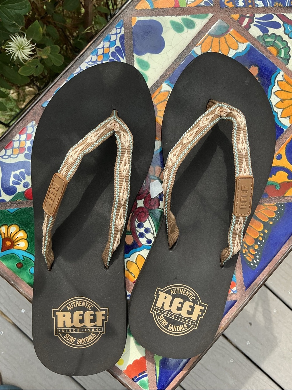 Reef Ginger Flip Flop Sandals Women's Size 6 NWOT Beach Coastal
